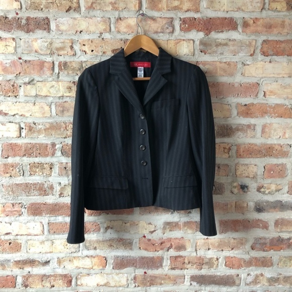 Anne Klein fitted 5 button stretch blazer sz 6P
